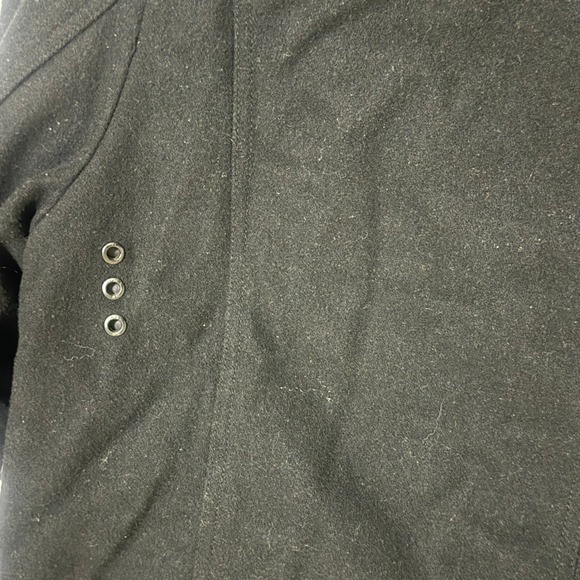 GUESS Mens Hooded Pea Coat Black Quilted Lining Utility Coat XL 111AB633 - Picture 16 of 16